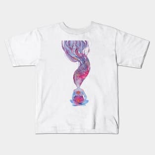 Galaxy yoga Kids T-Shirt